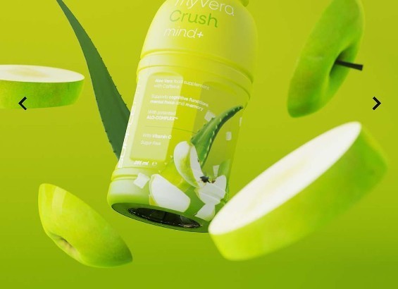 MYVERA CRUSH Mind+ | Nootropikum mit Aloe Vera, Guarana, Citicolin, Vit. C