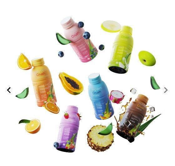 MYVERA CRUSH Mind+ | Nootropikum mit Aloe Vera, Guarana, Citicolin, Vit. C