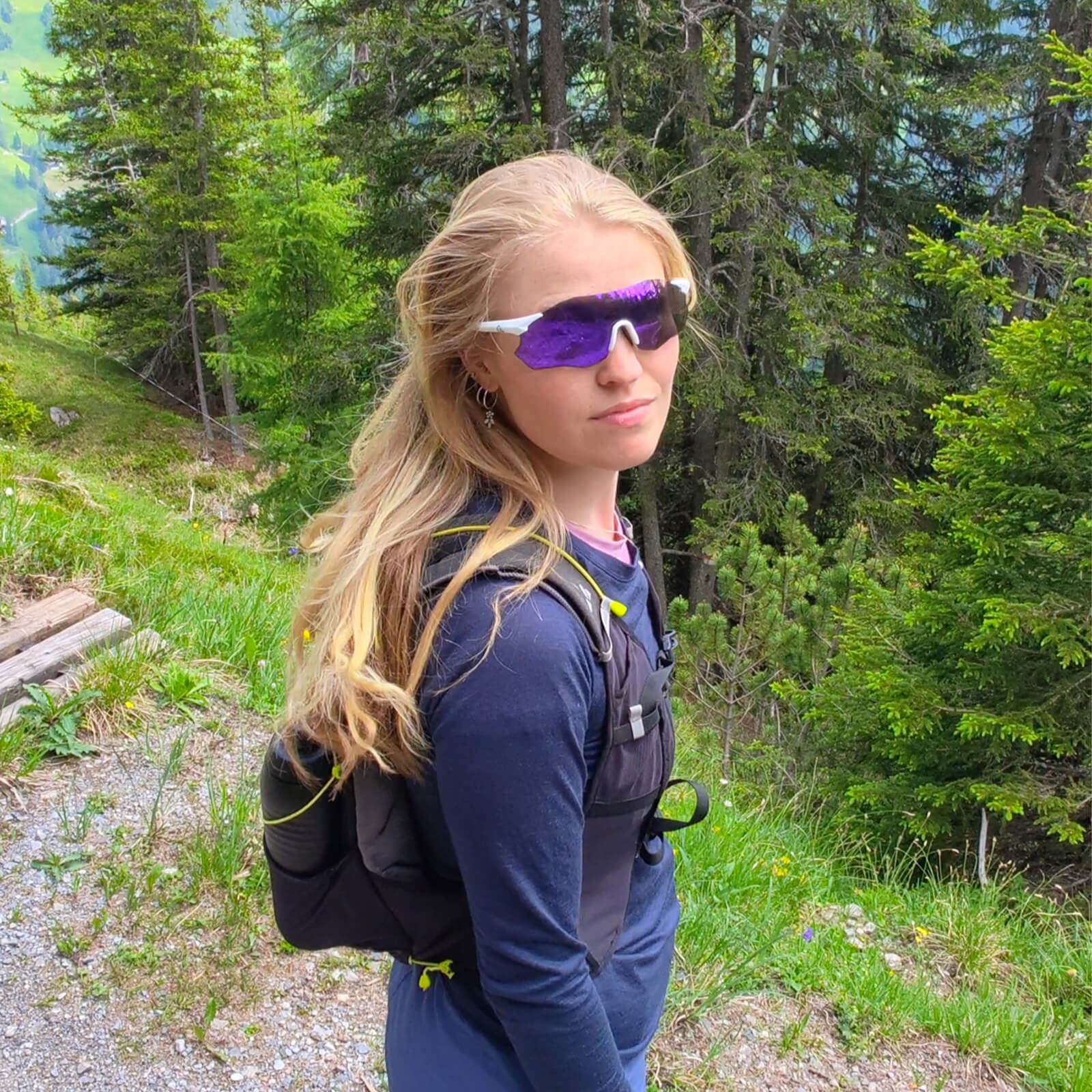 Fahrradbrille Verspiegelte Gläser UV400-Schutz Ohne Rahmen -SWIFT