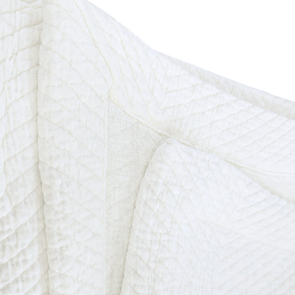 Herringbone Baumwolle Matelassé Tagesdecke