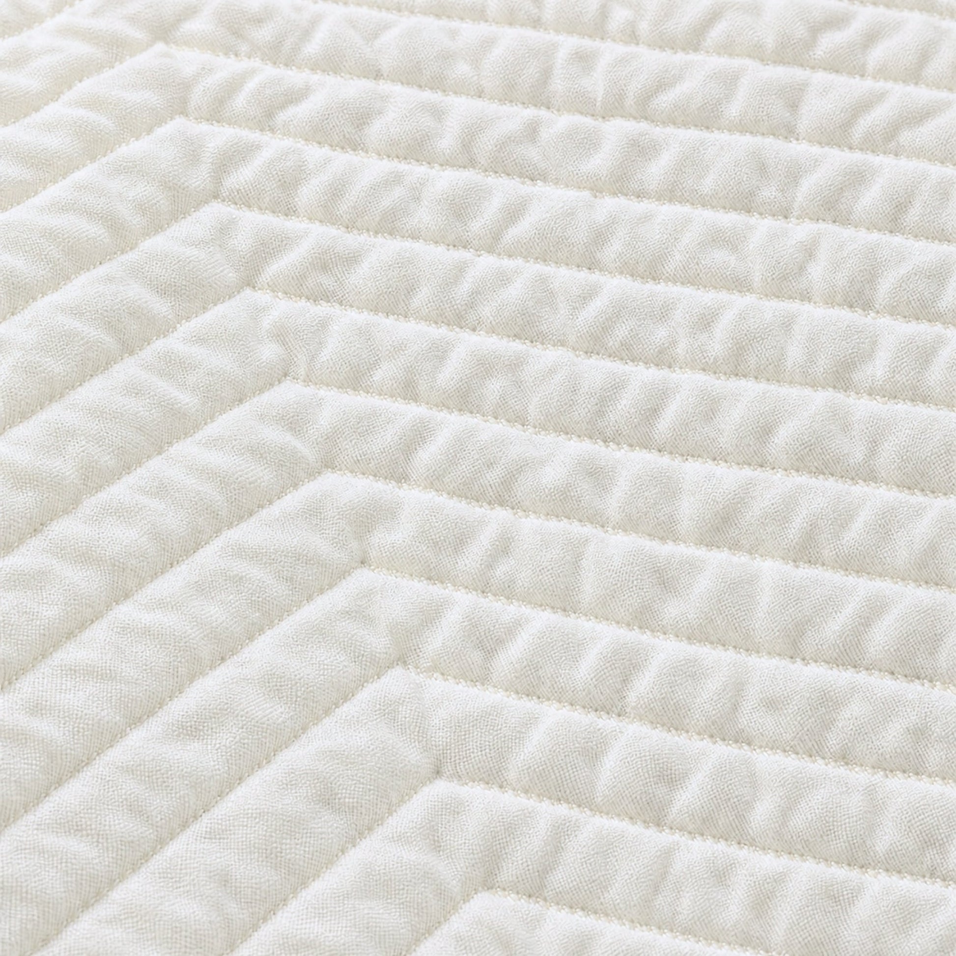 Herringbone Baumwolle Matelassé Tagesdecke
