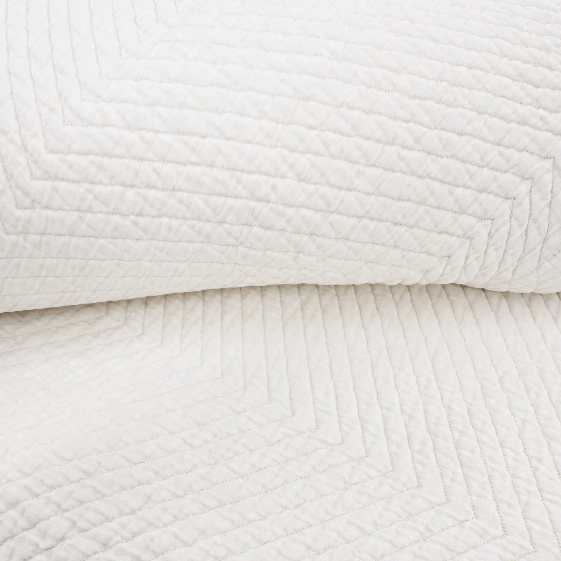 Herringbone Baumwolle Matelassé Tagesdecke