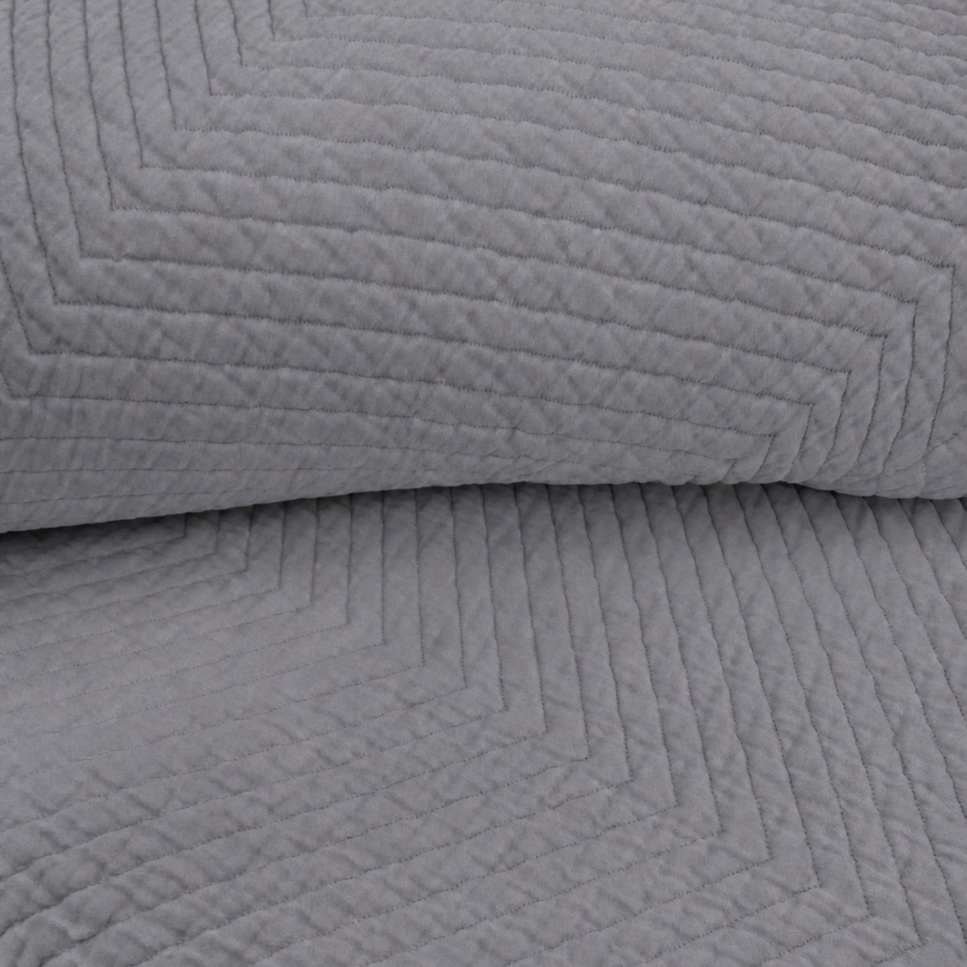 Herringbone Baumwolle Matelassé Tagesdecke