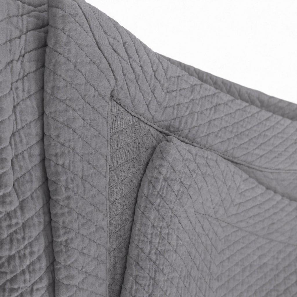 Herringbone Baumwolle Matelassé Tagesdecke