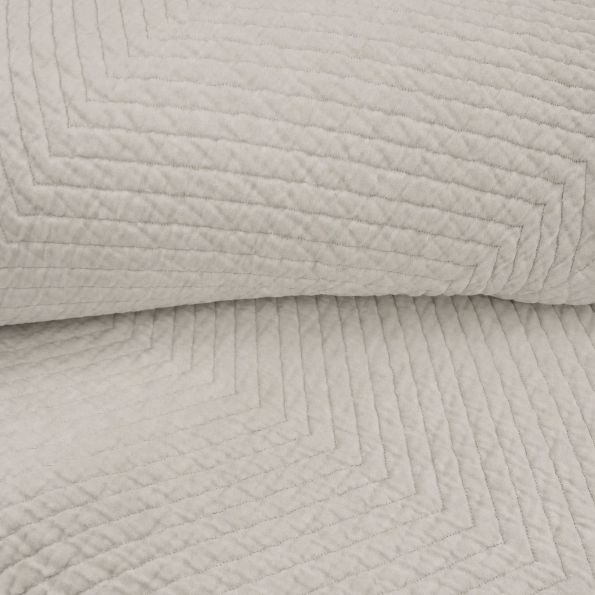 Herringbone Baumwolle Matelassé Tagesdecke