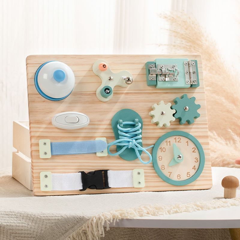 Montessori Beschäftigung Board - Sensorisches Brett - Kinder Lernspielzeug für Feinmotorik ab 3 Jahre