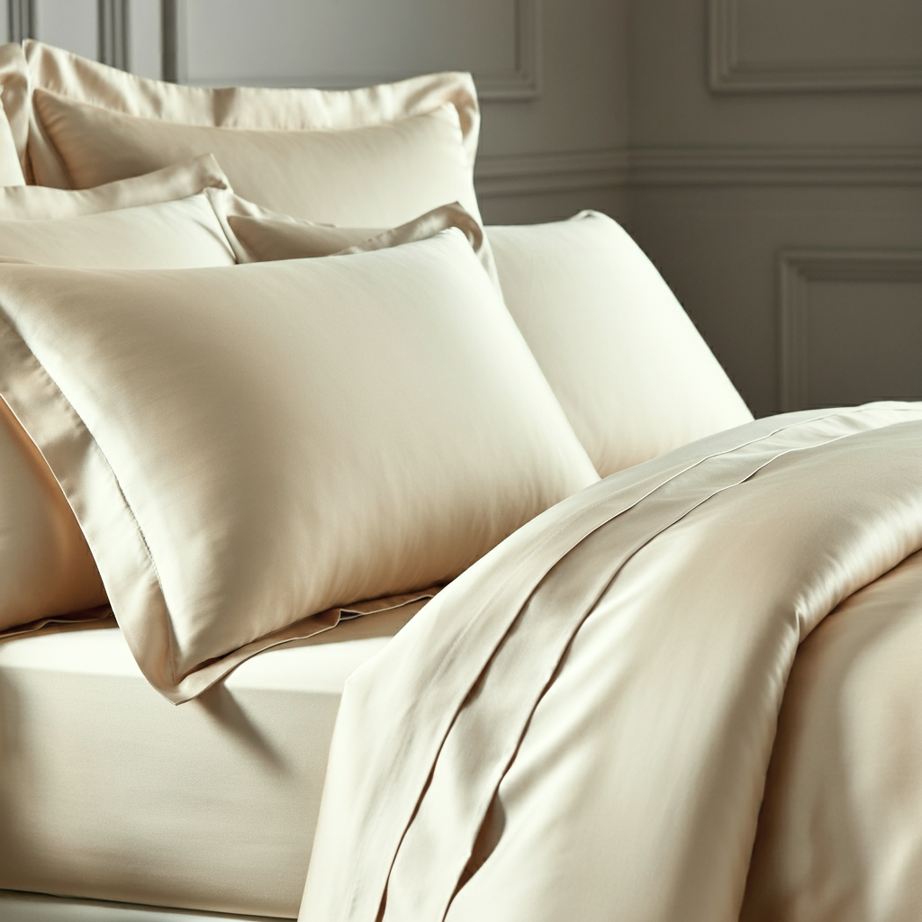 Charm Baumwolle Satin 2-Kissenbezug Set