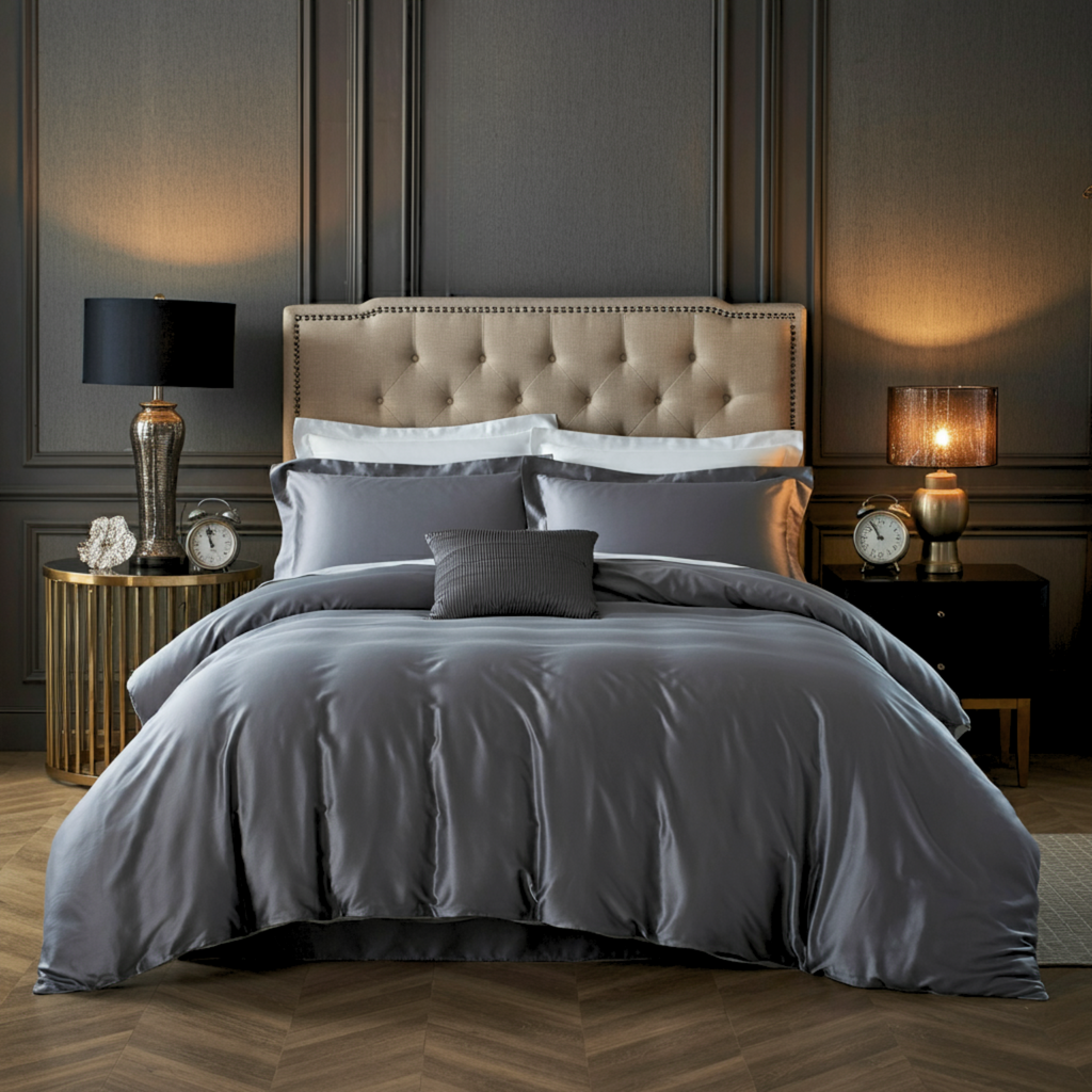 Charm Baumwolle Satin 2-Kissenbezug Set