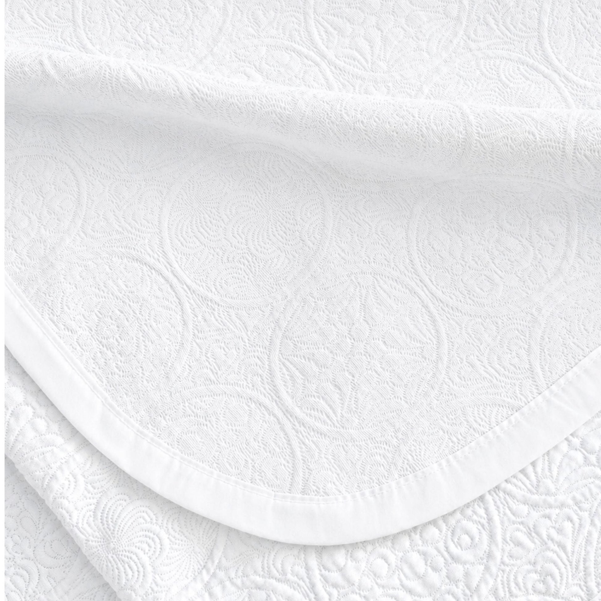 Medallion Baumwolle Matelassé Tagesdecke