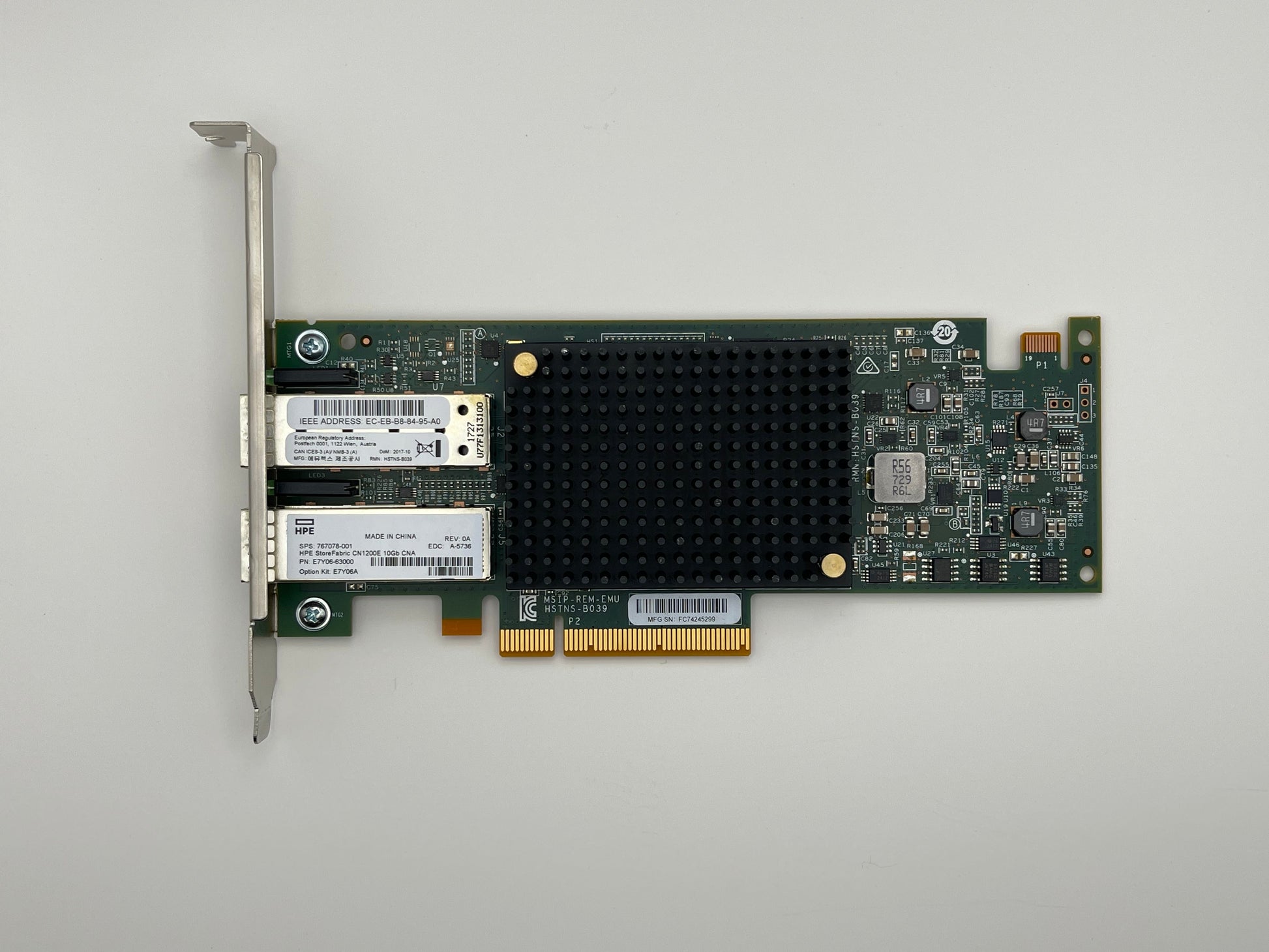HPE CN1200E 10Gbs Dual SPF+ Ethernet/FC/CNA