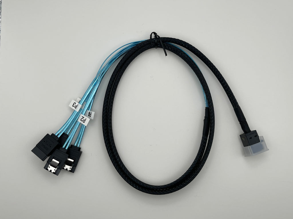 SFF-8643 to 4 SATA 1m