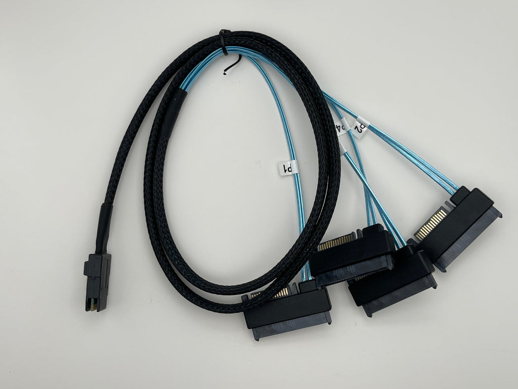 SFF-8087 to 4x SAS SFF-8482 1m