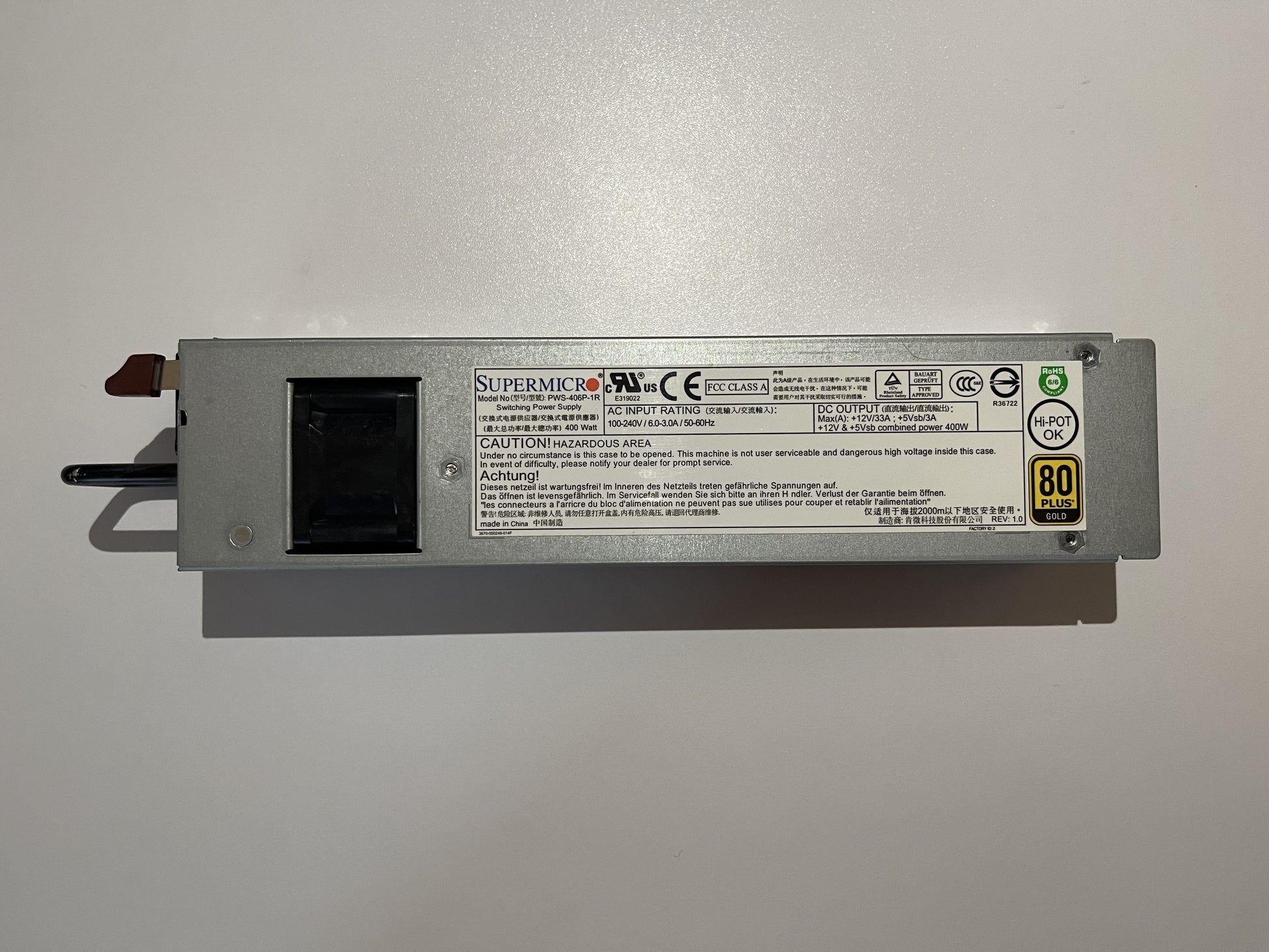Supermicro PWS-406P-1R