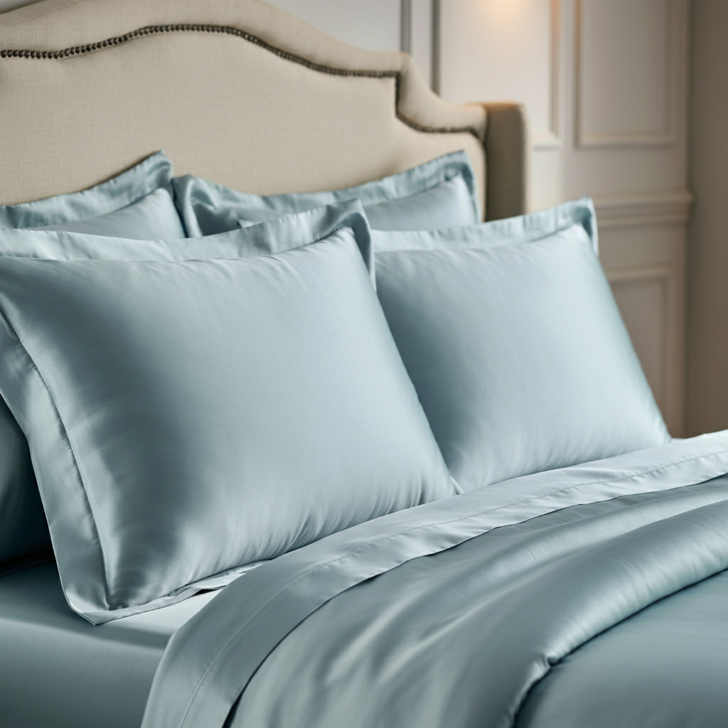 Charm Baumwolle Satin 2-Kissenbezug Set