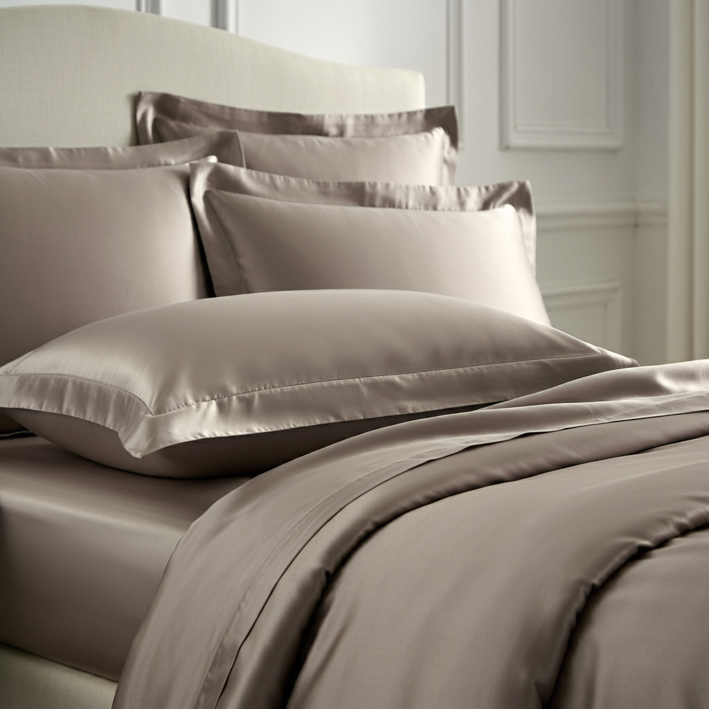 Charm Baumwolle Satin 2-Kissenbezug Set