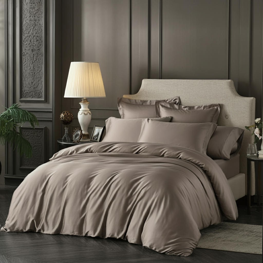 Charm Baumwolle Satin 2-Kissenbezug Set