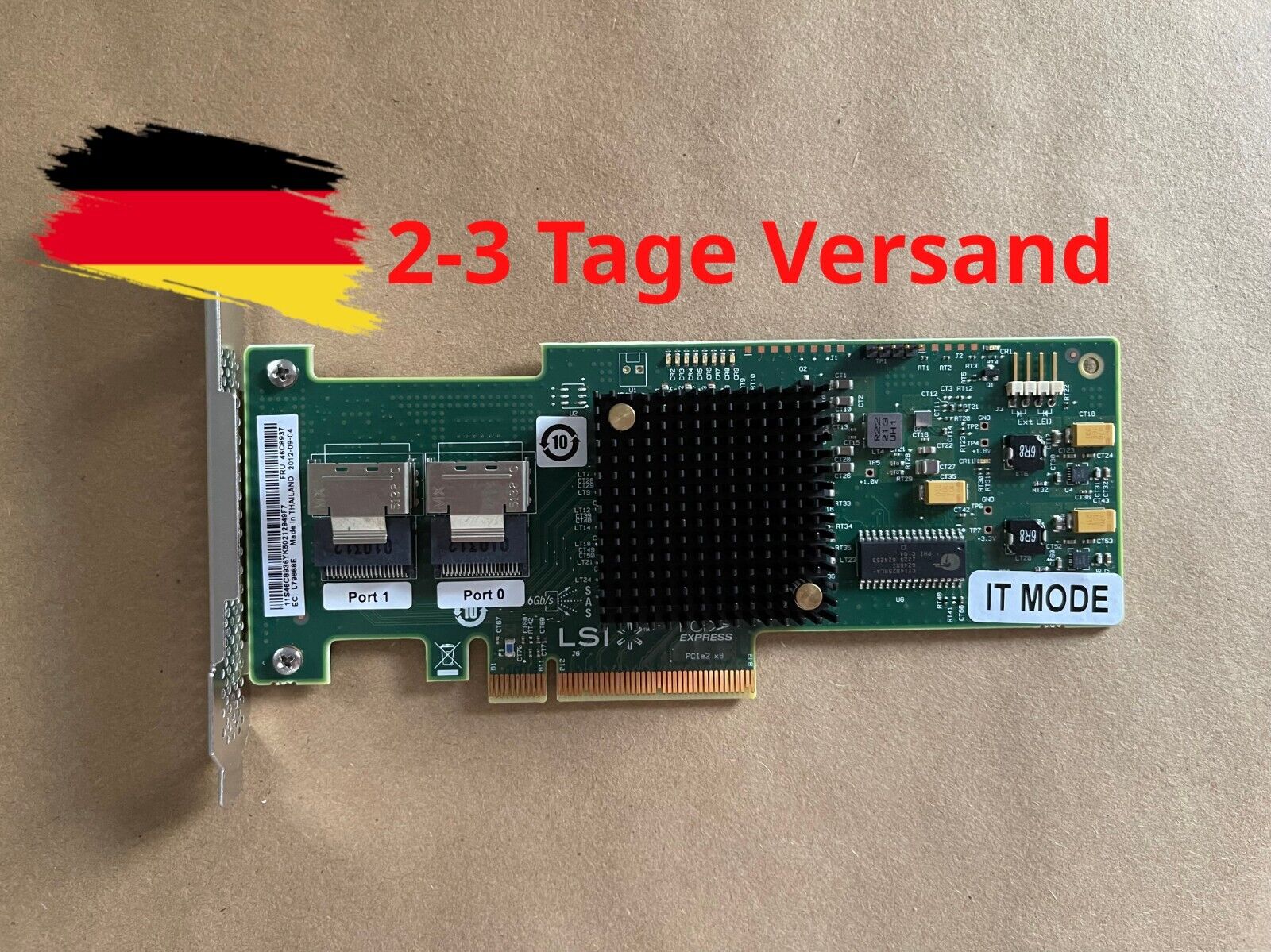 IBM M1015 (LSI SAS9200-8i) 6Gbps SATA/SAS HBA IT Mode for FreeNas Unraid ZFS