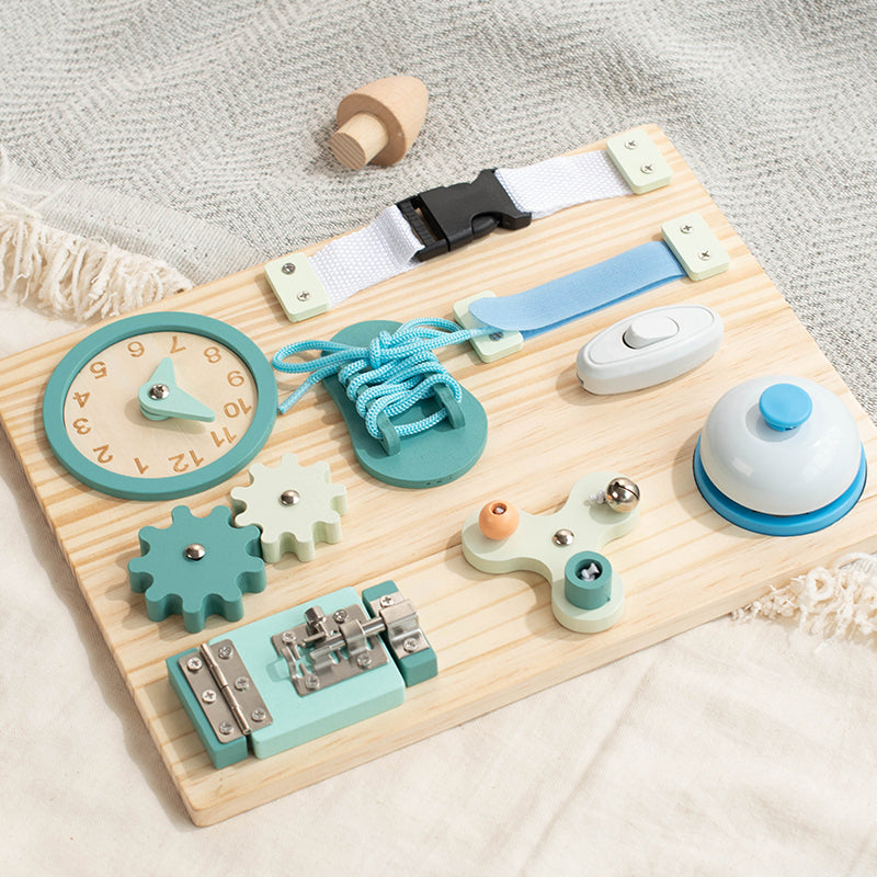 Montessori Beschäftigung Board - Sensorisches Brett - Kinder Lernspielzeug für Feinmotorik ab 3 Jahre