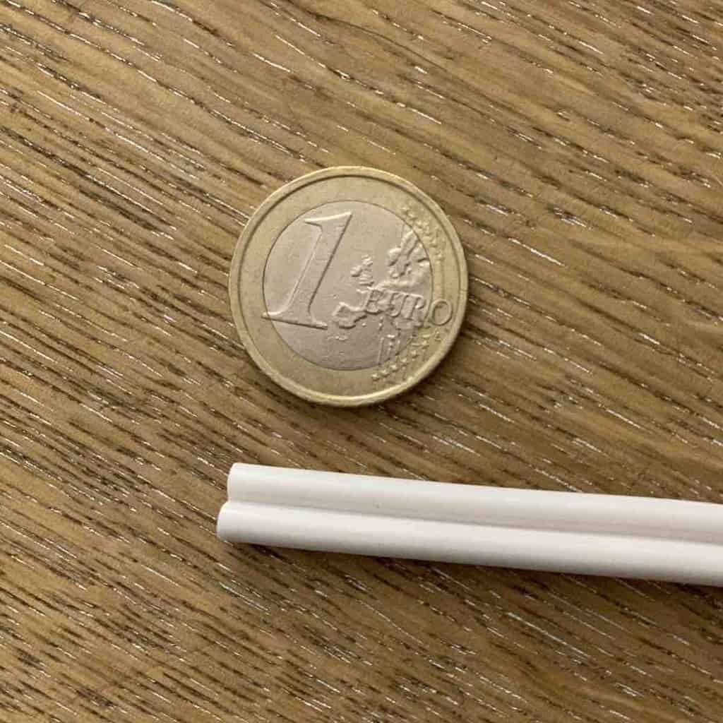 Lautsprecherkabel Weiß 2×2,5mm² / Meterware