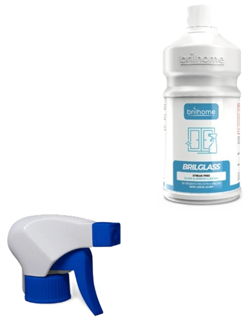 Chogan Brilhome BRILGLASS Glasreiniger ohne Streifen Glanz reinigt wie Profi Top