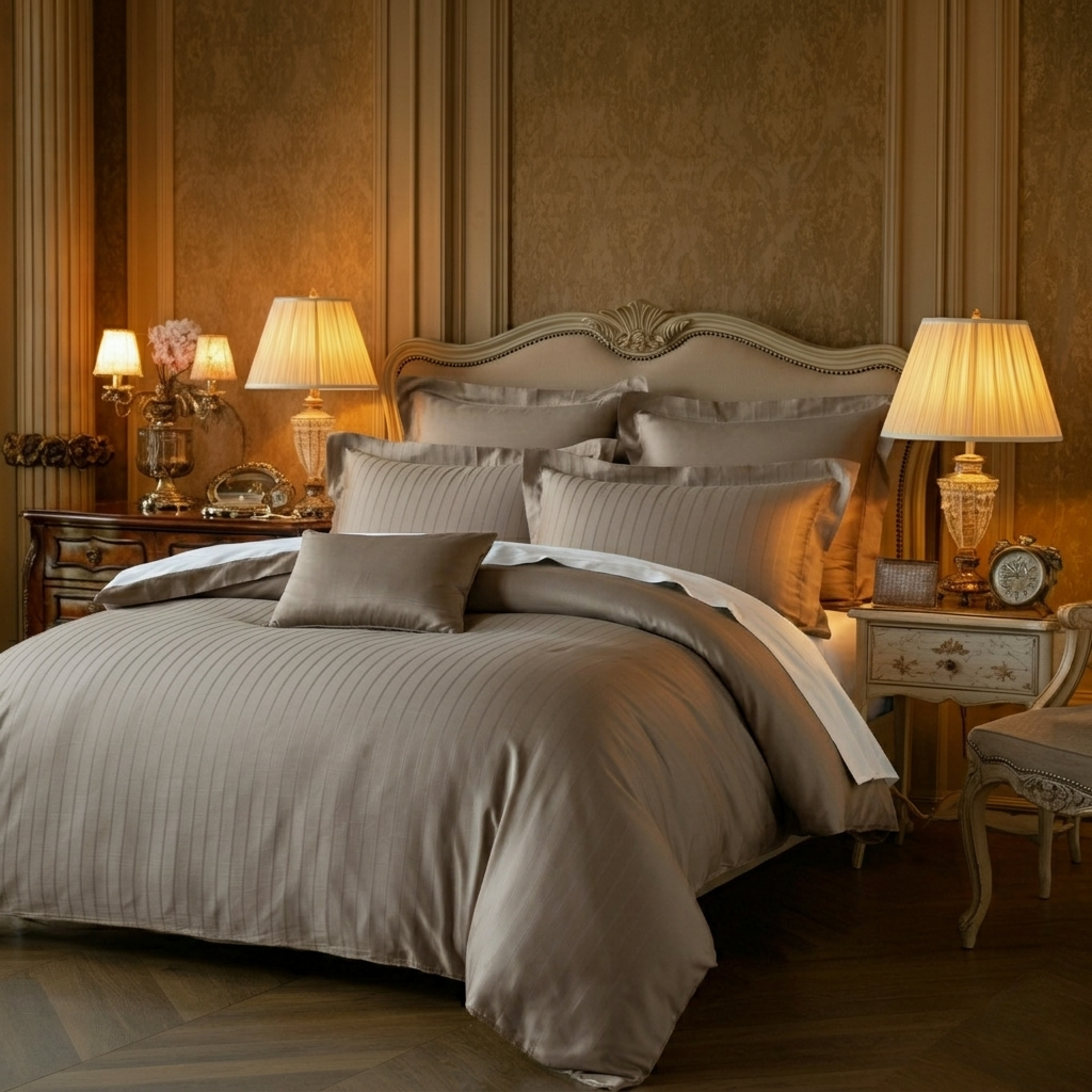 Charm Baumwolle Satin 2-Kissenbezug Set