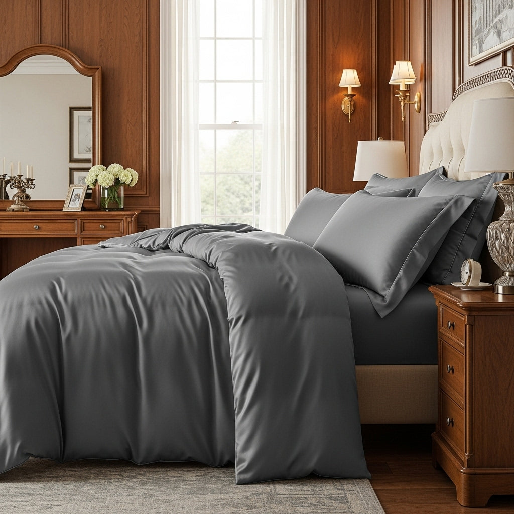 Giza 45 Baumwolle Satin Spannbettlaken
