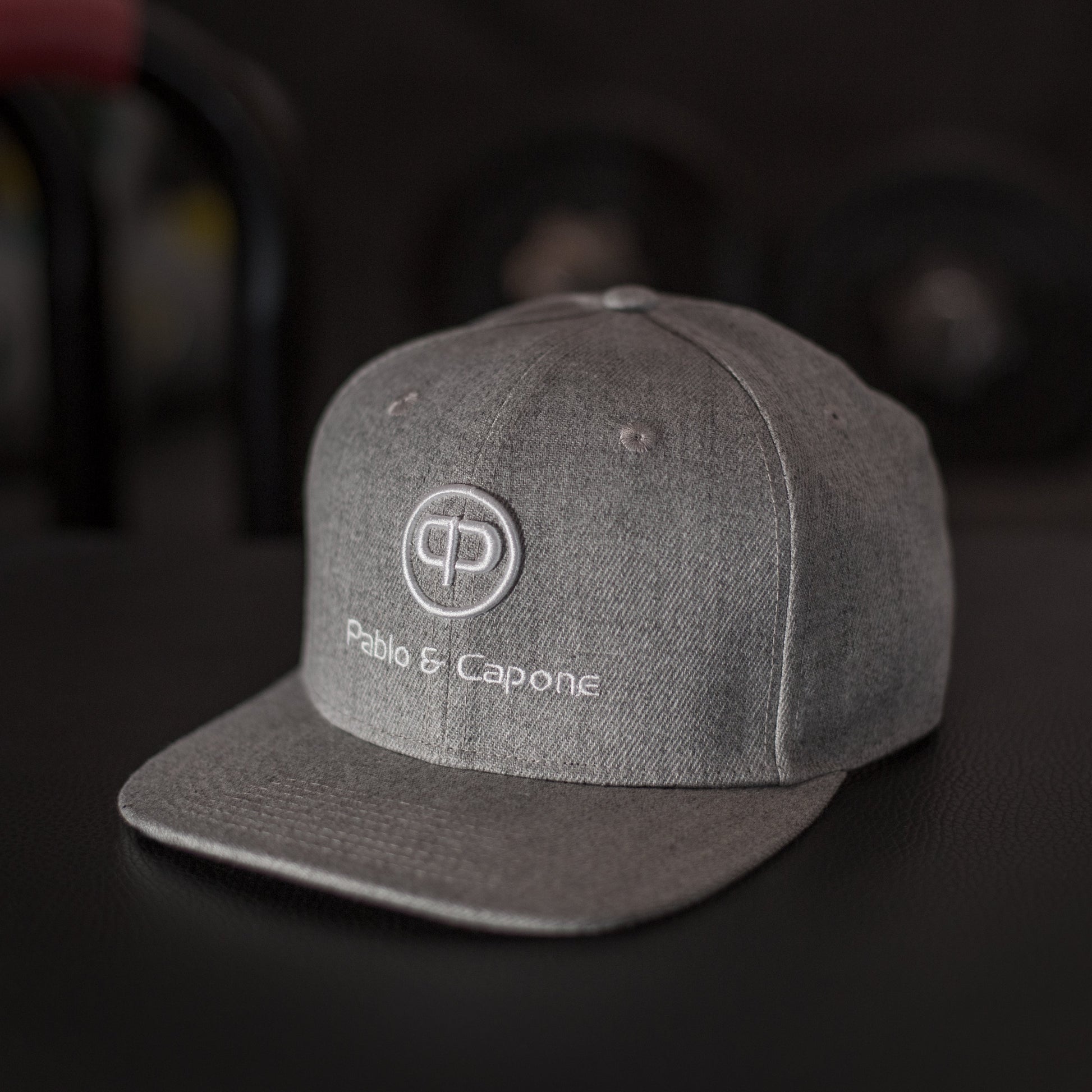 Snapback Cap - Grey & White