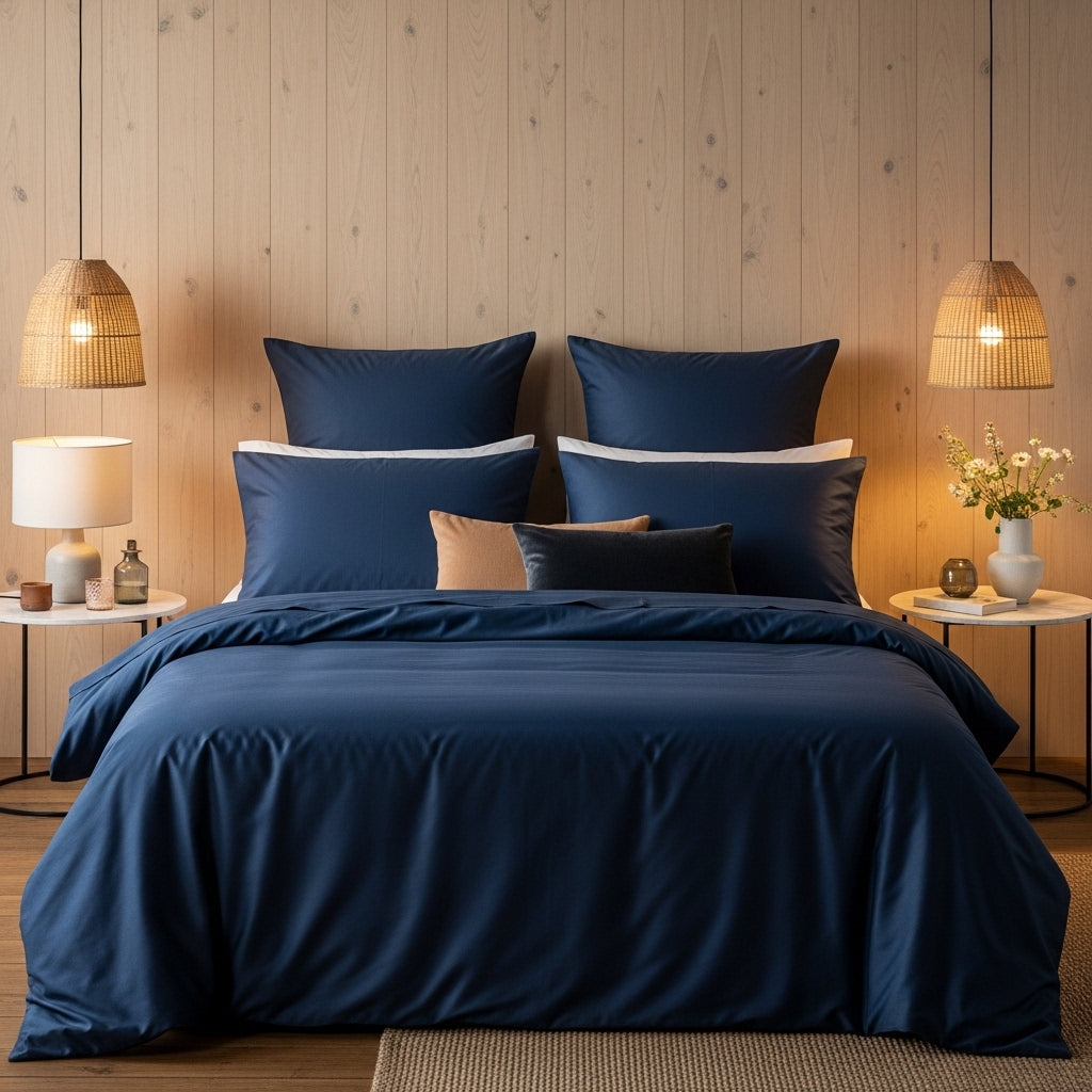 Luxe Baumwolle Satin Bettlaken