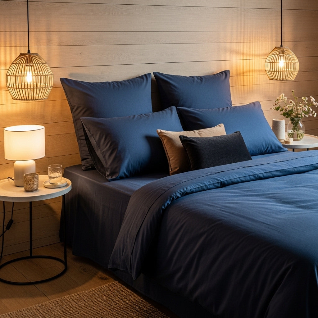 Luxe Baumwolle Satin Bettlaken