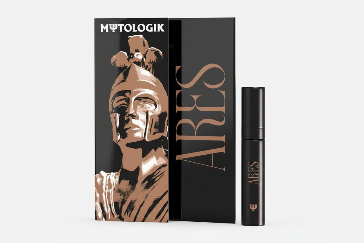 MΨTΟLOGIK ARES Probe 3ml – EXCITELUXURY. Die intensive Blutnote und Pfeffer-Kombination als handliche 3ml Probe zum Testen.