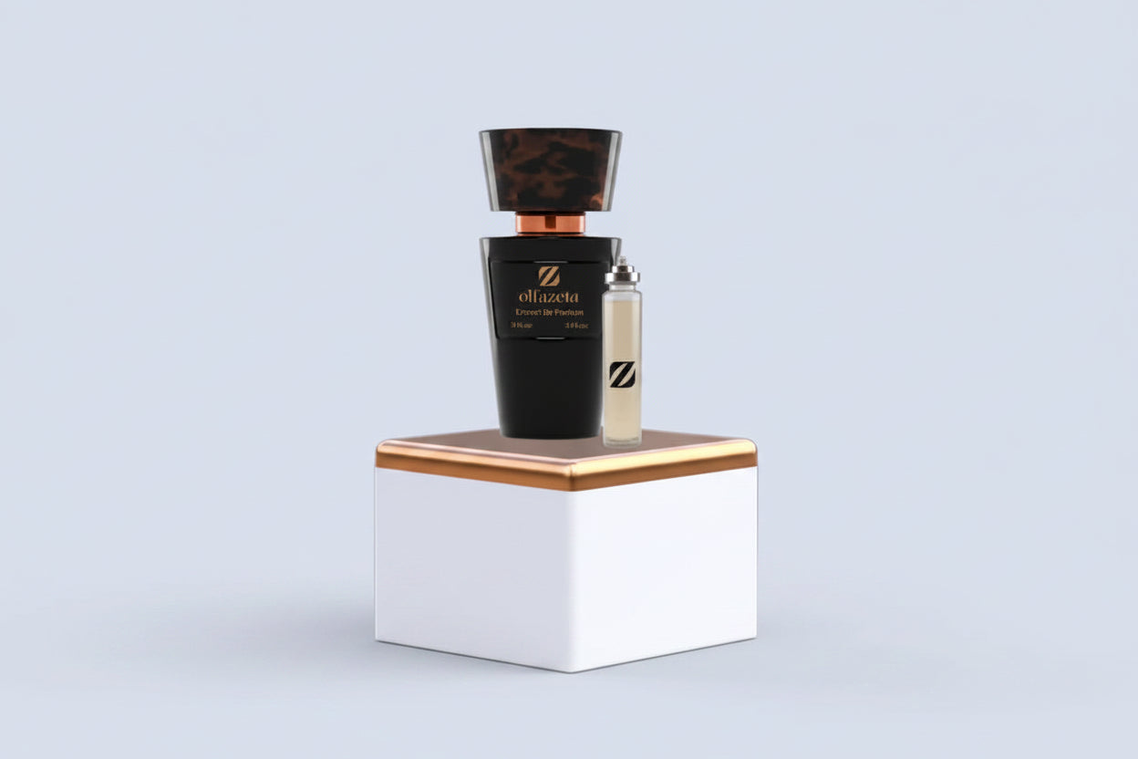Alt-Text: EXCITELUXURY Olfazeta Luxury Line – 12 exklusive Unisex-Düfte als Extrait de Parfum mit 30% Essenz. Deine wahre Essenz: Nr. 44, 46, 54, 72, 73, 99, 100, 105, 110, 114, 135, 142.