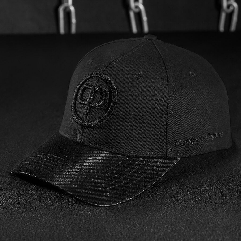 Baseball Cap - Black & Black Carbon