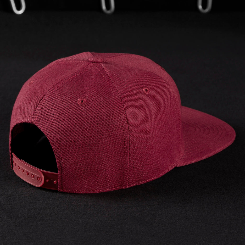 Snapback Cap - Burgundy & Burgundy