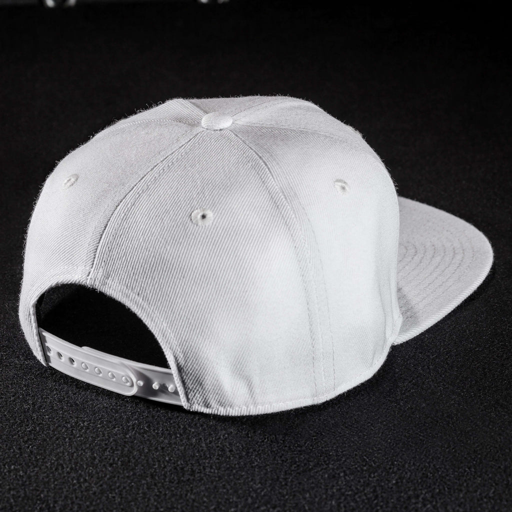 Snapback Cap - White & White