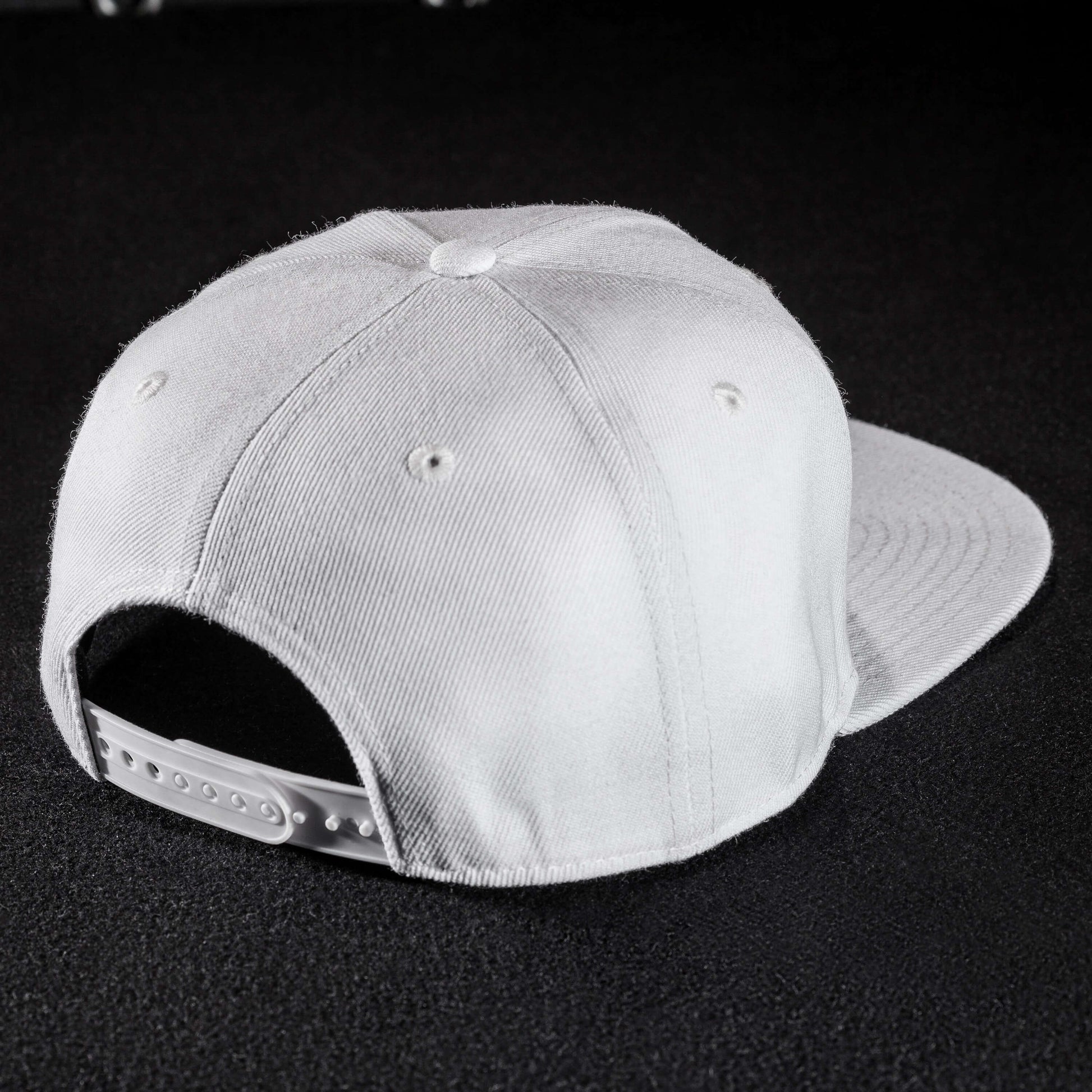 Snapback Cap - White & White