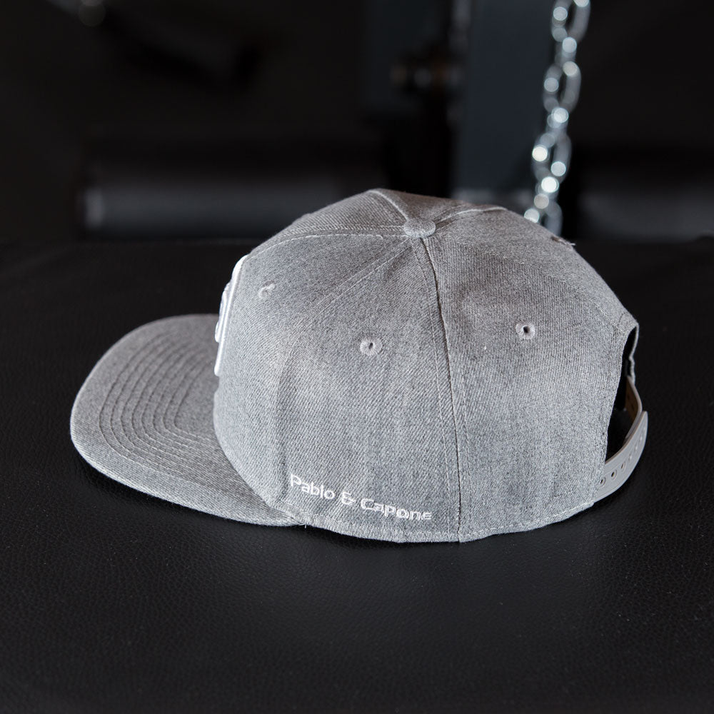 Snapback Cap - Grey & White 2.0
