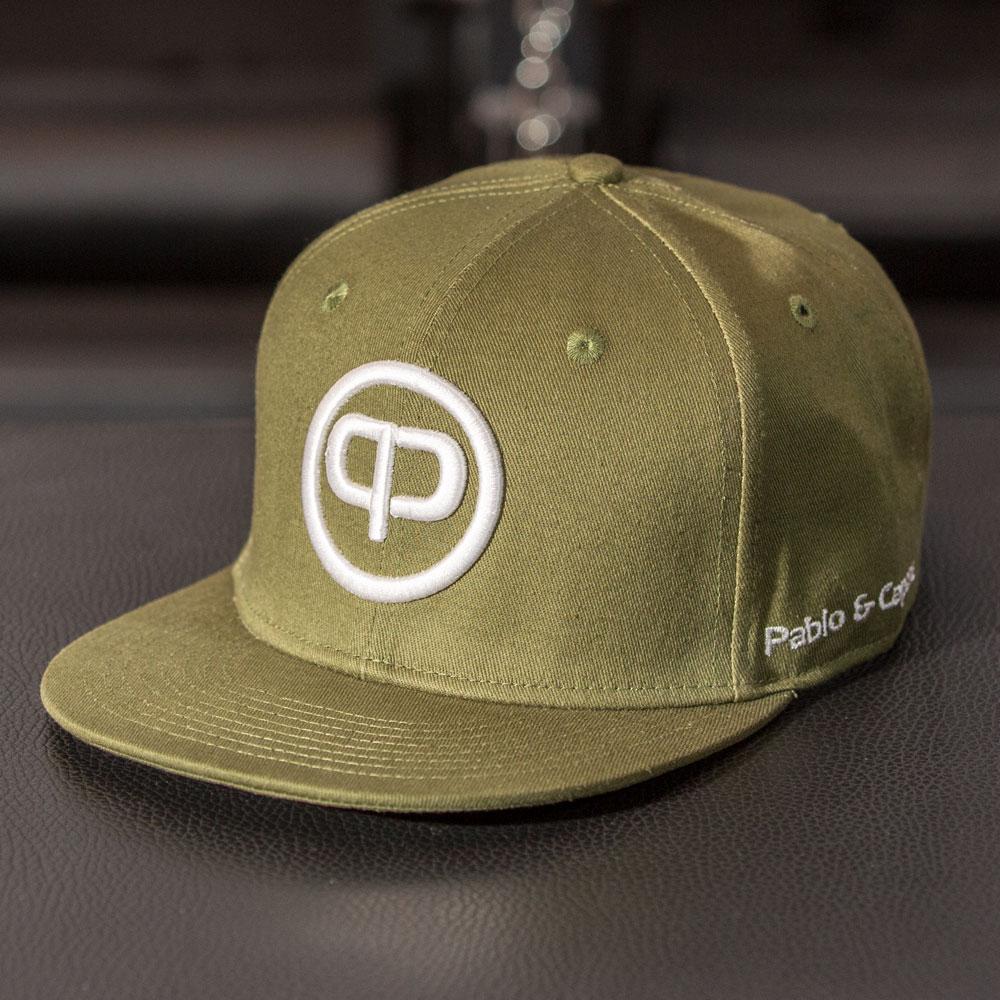 Snapback Cap - Khaki & White