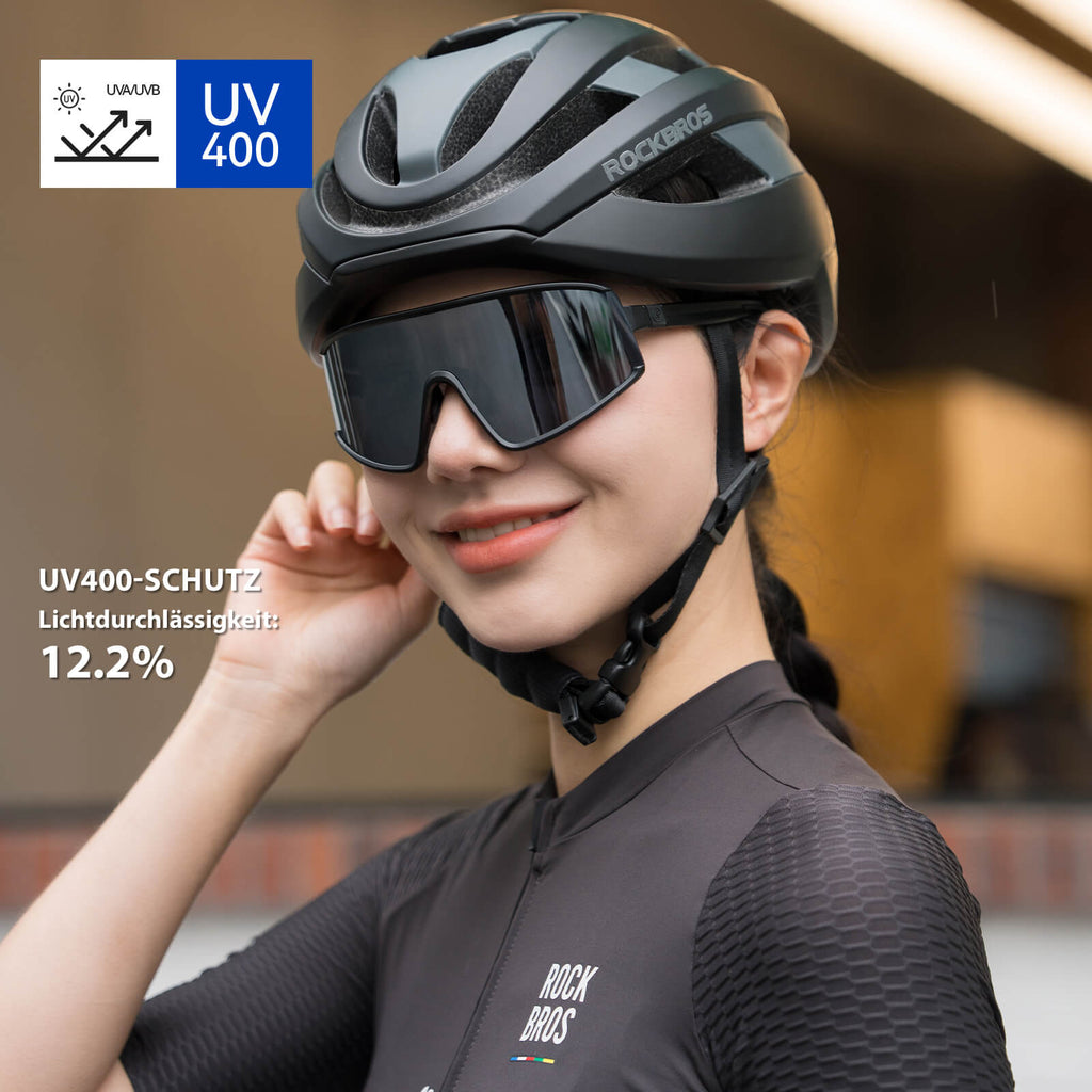 Polarisierte Fahrradbrille Ultraleicht UV400 Schutz 4 Farben