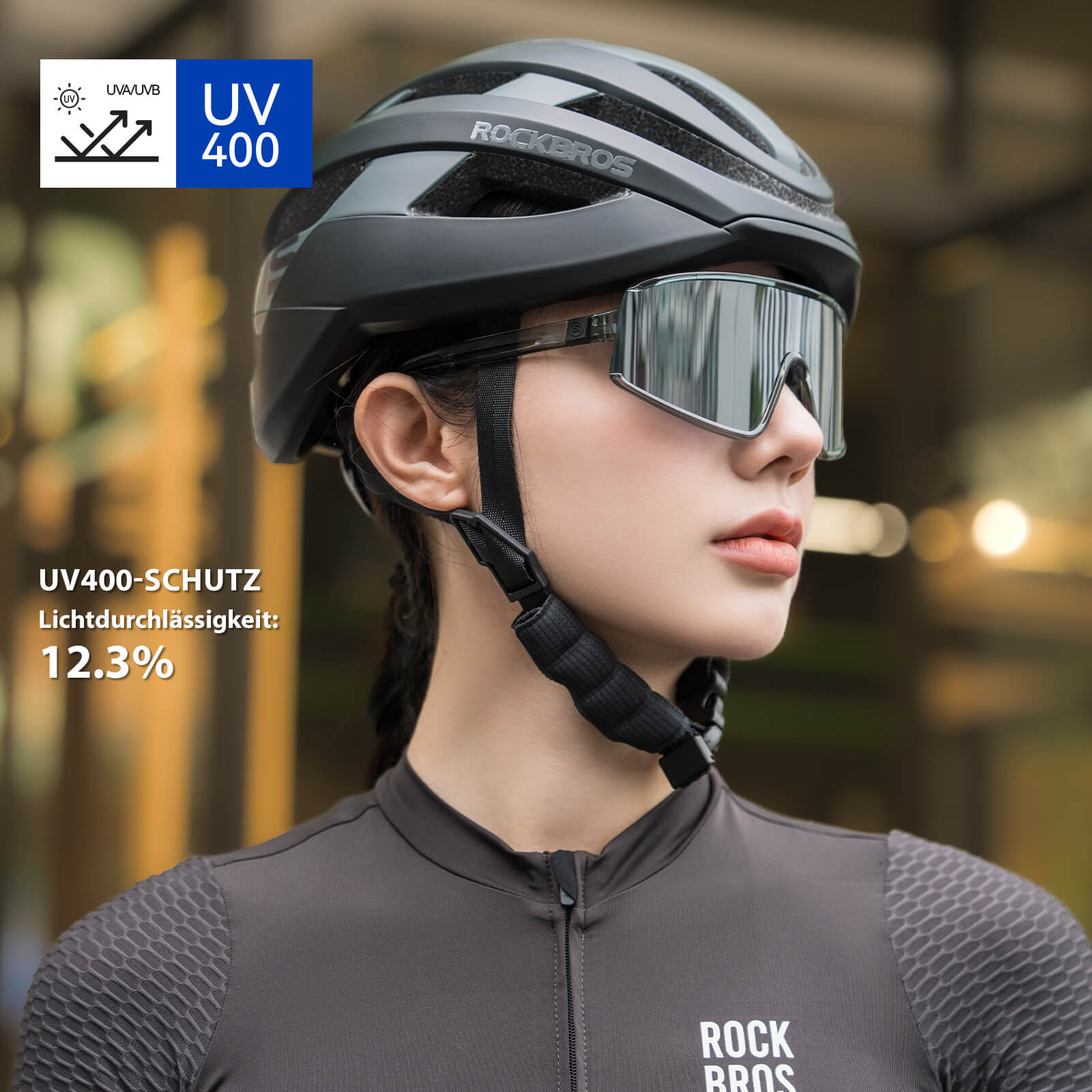 Polarisierte Fahrradbrille Ultraleicht UV400 Schutz 4 Farben