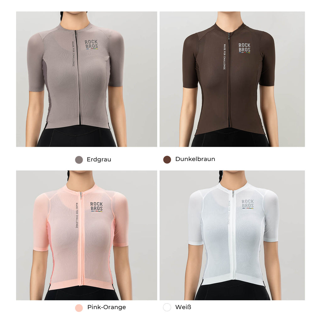 ROAD TO SKY Damen Kurzarm Fahrradtrikot Fahrrad Jersey für MTB & Rennrad