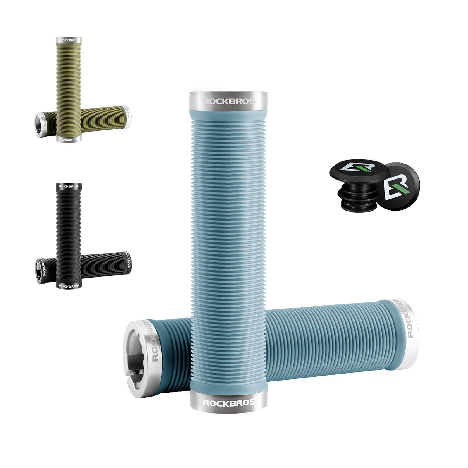 ROCKBROS Fahrradgriffe rutschfest Doppelverschluss 22,2mm