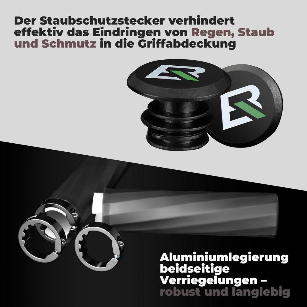 ROCKBROS Fahrradgriffe rutschfest Doppelverschluss 22,2mm