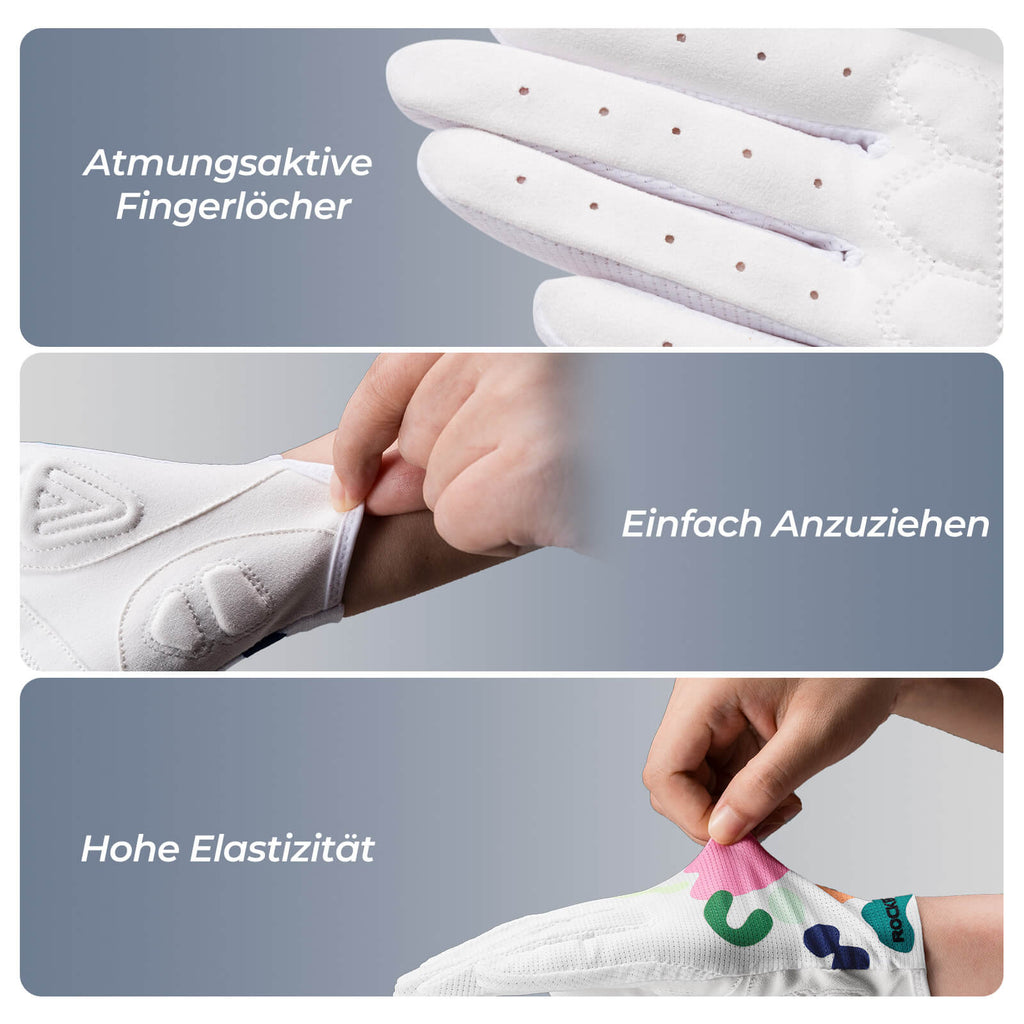 ROCKBROS Fahrradhandschuhe SBR-Polsterung Atmungsaktiv Hochflexibel