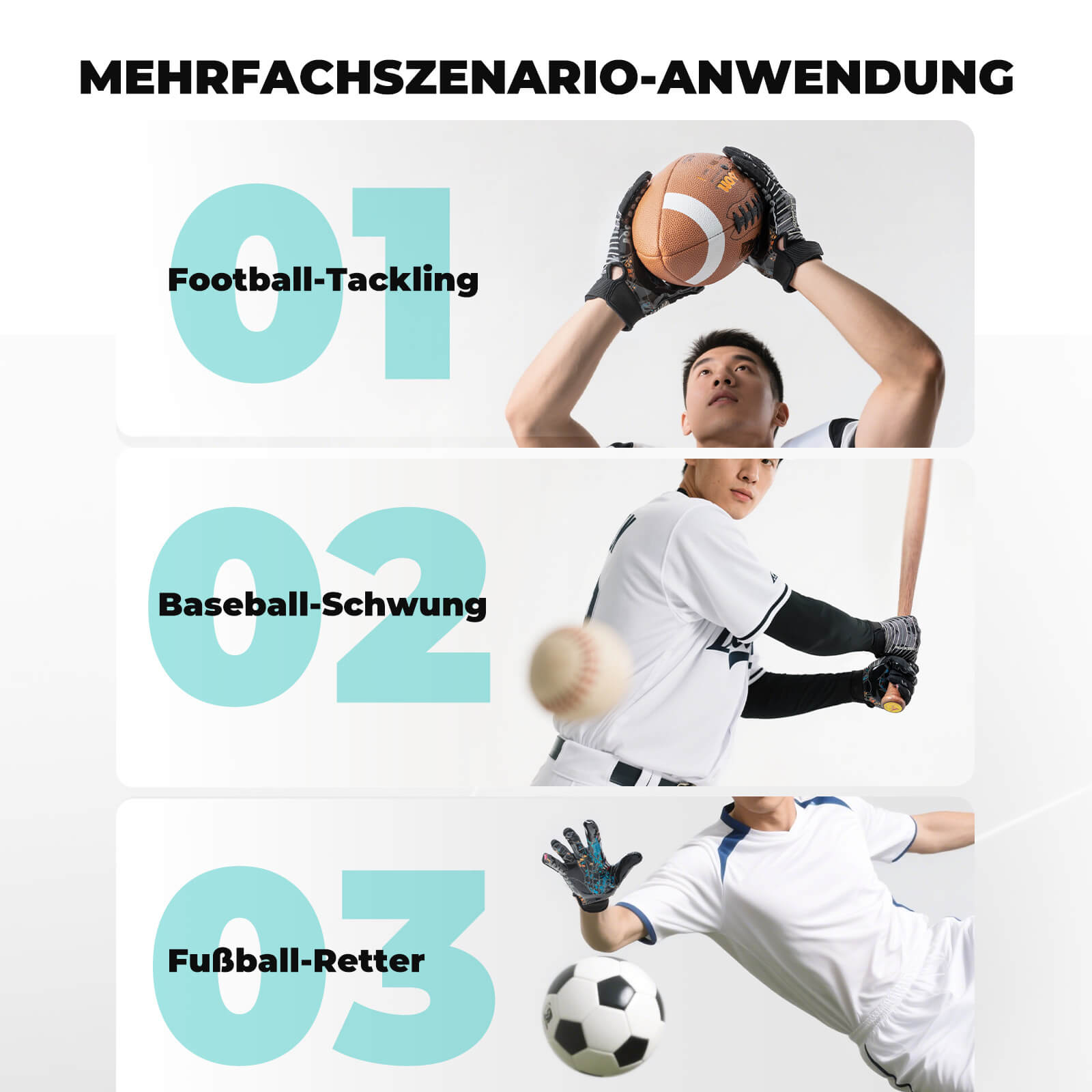 ROCKBROS Erwachsene Profi-Sporthandschuhe Atmungsaktiv Elastisch