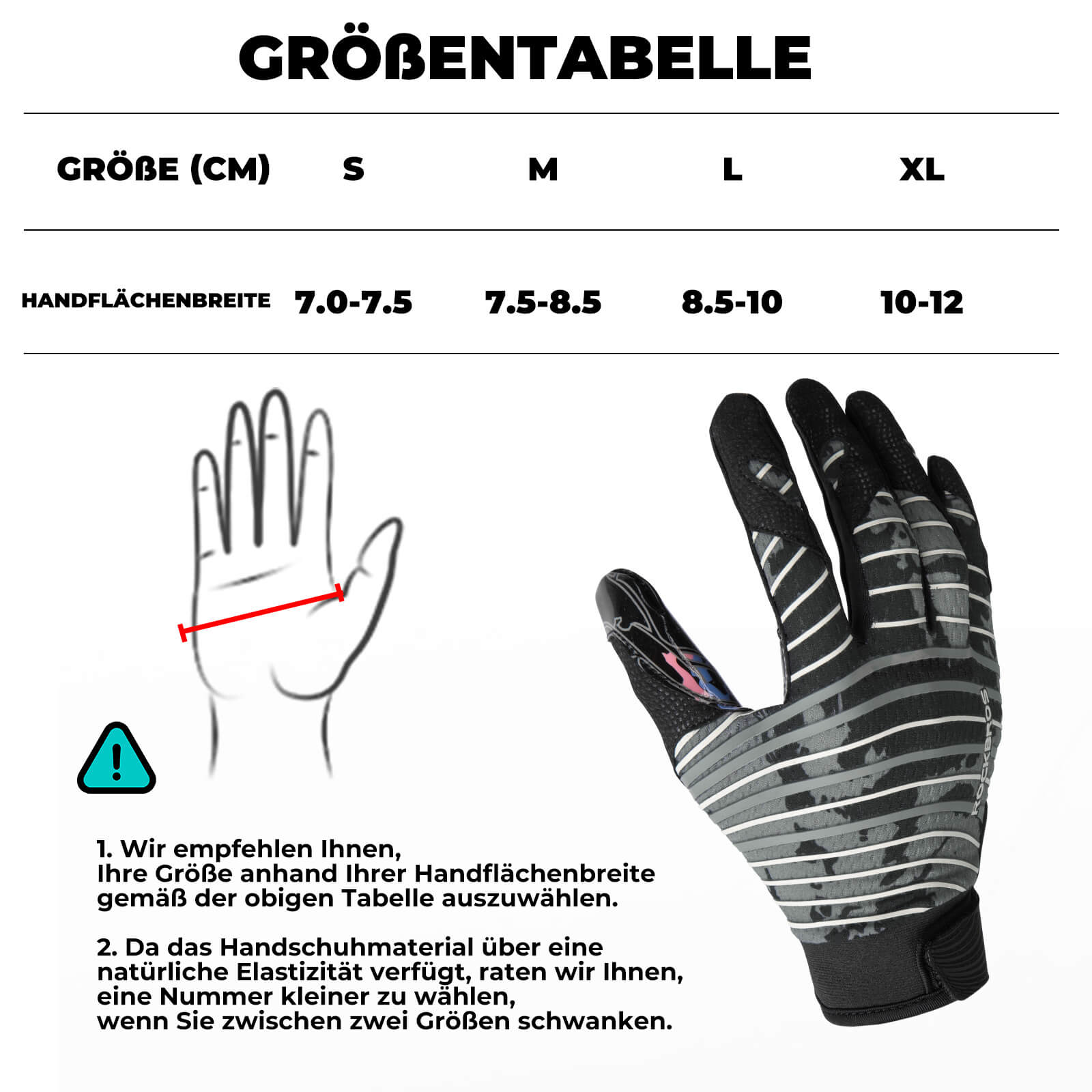 ROCKBROS Erwachsene Profi-Sporthandschuhe Atmungsaktiv Elastisch