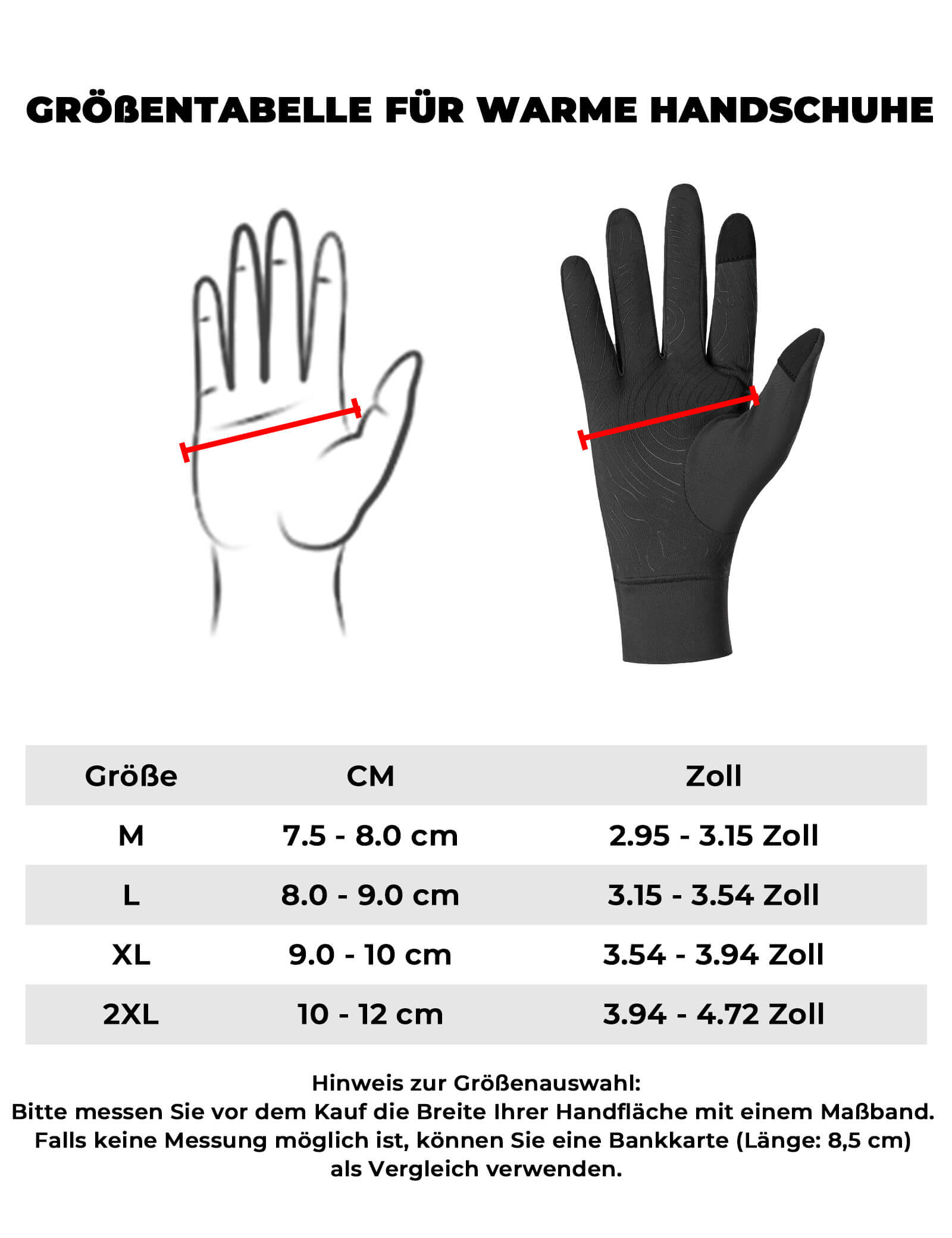 ROCKBROS Fahrradhandschuhe Anti-Rutsch Reflektierend