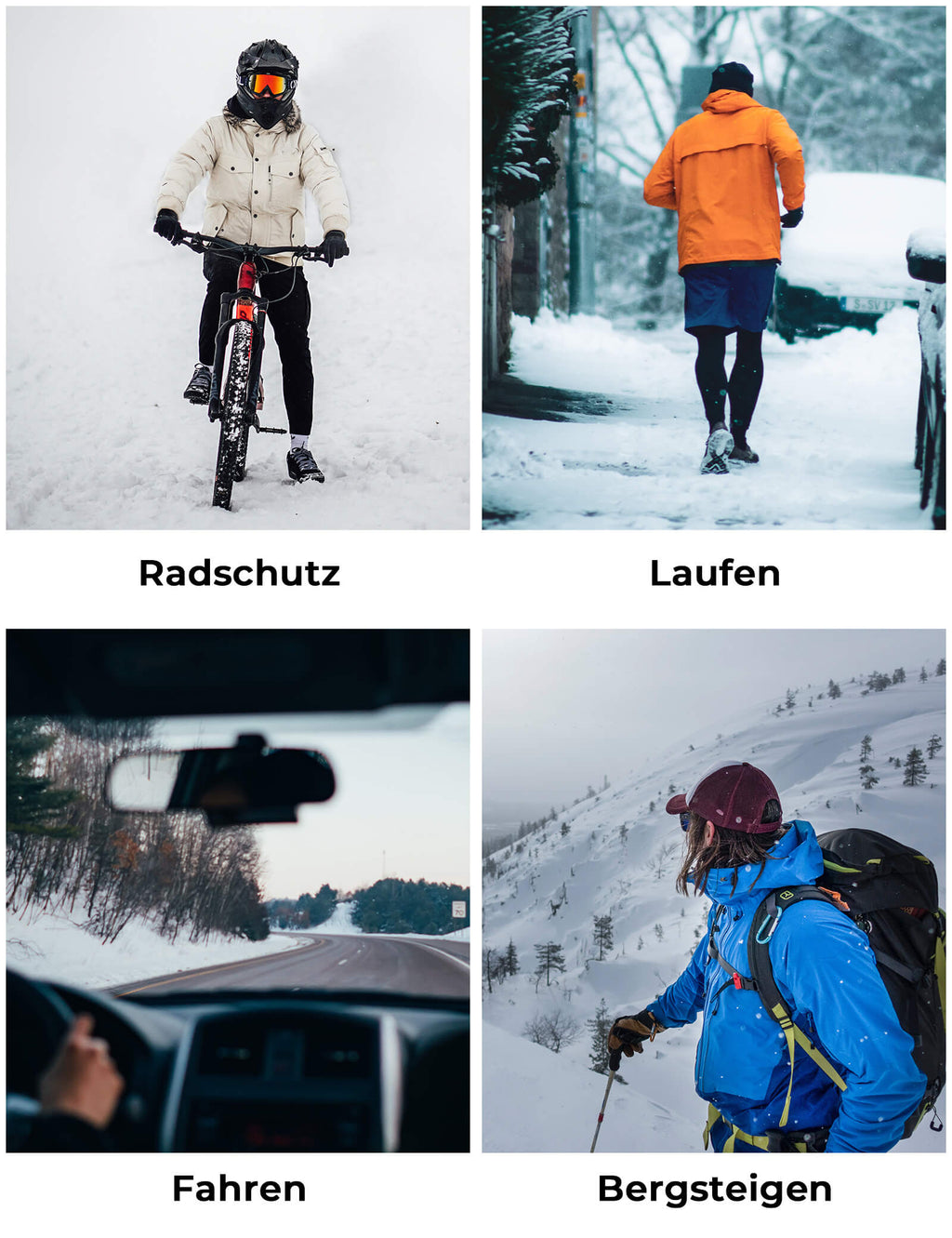 ROCKBROS Fahrradhandschuhe Anti-Rutsch Reflektierend