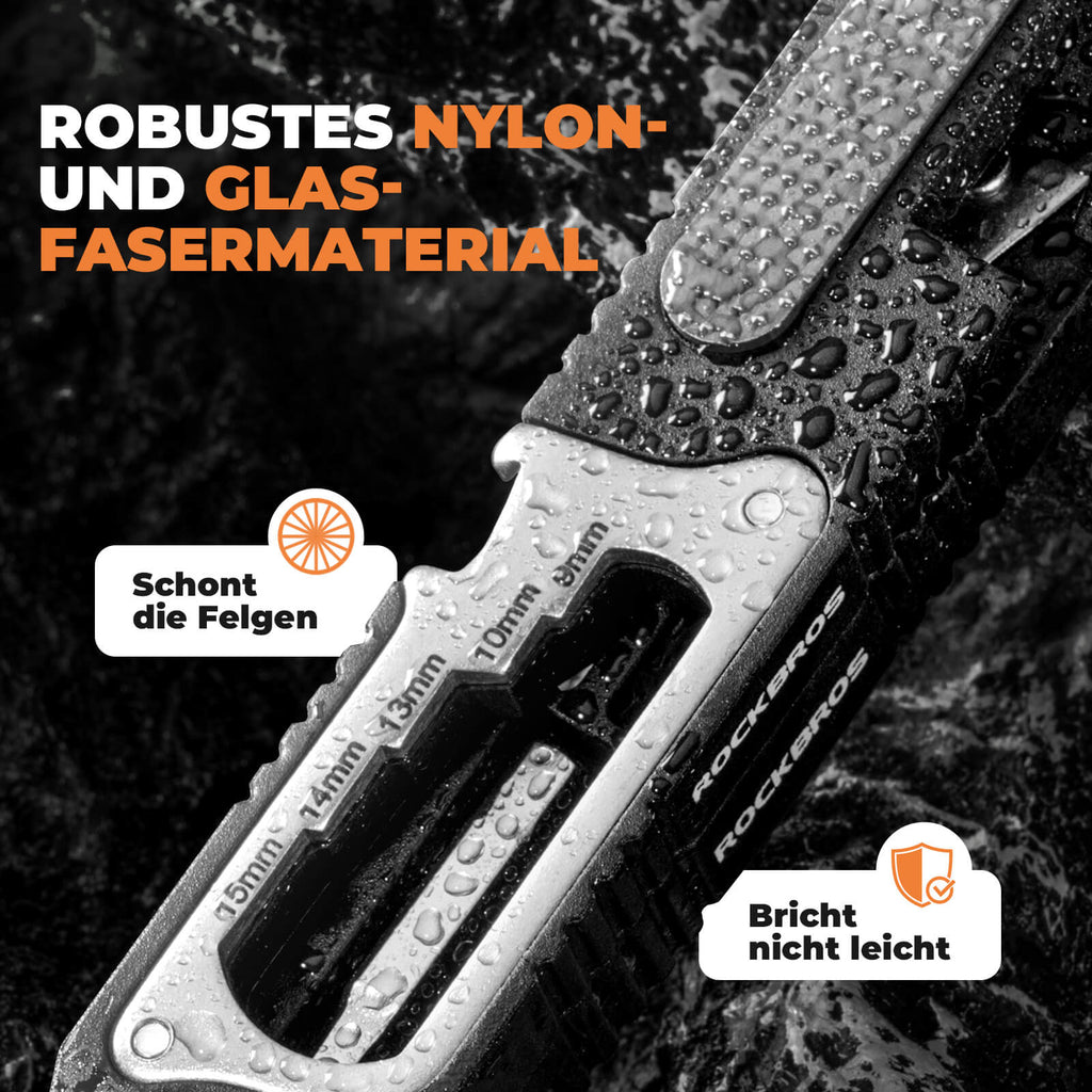 16 in 1 Fahrradwerkzeug Mini Tool Set Reifenheber mit Ratschenschlüssel