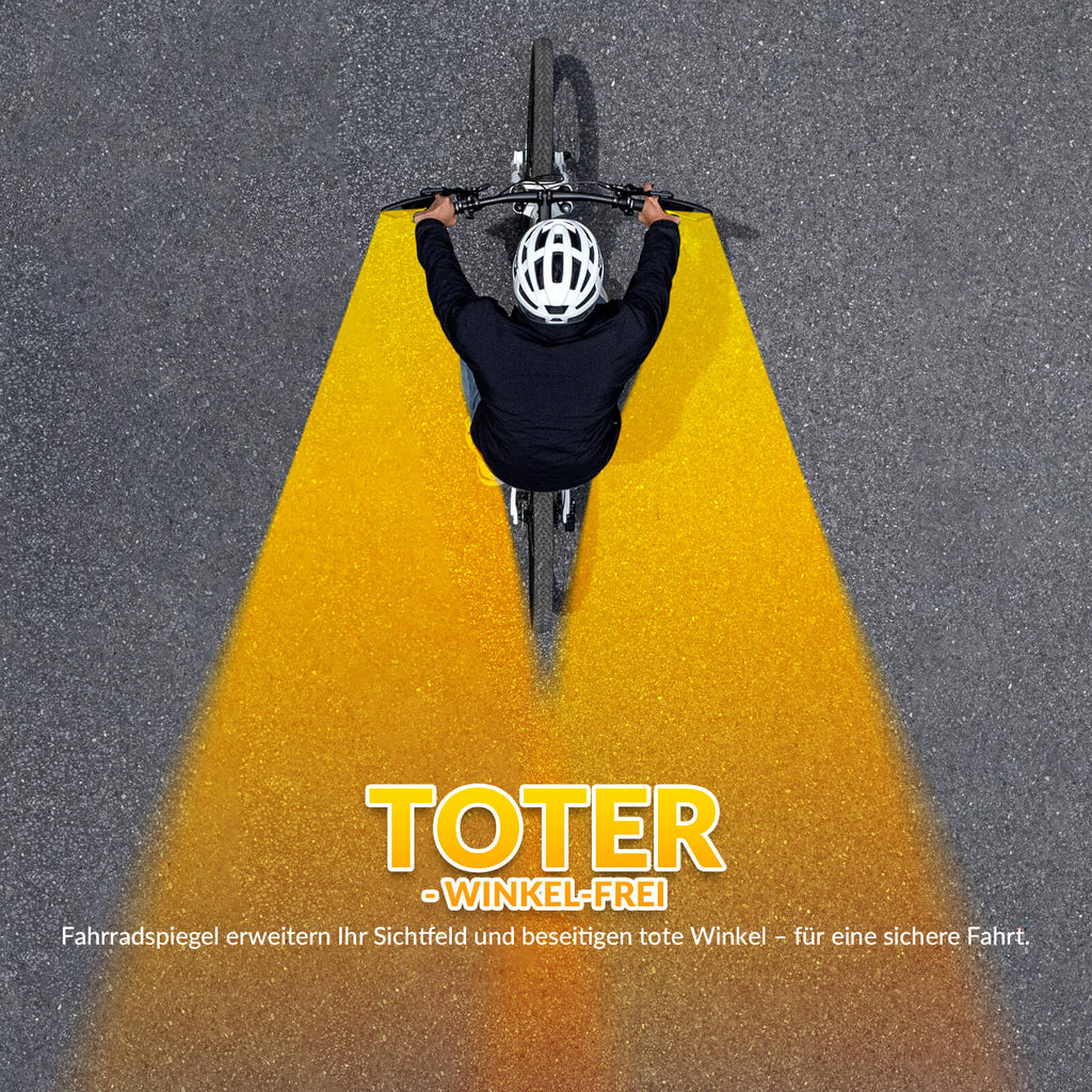 Fahrradspiegel Rückspiegel 360 ° Verstellbarer für Lenker 21-26mm