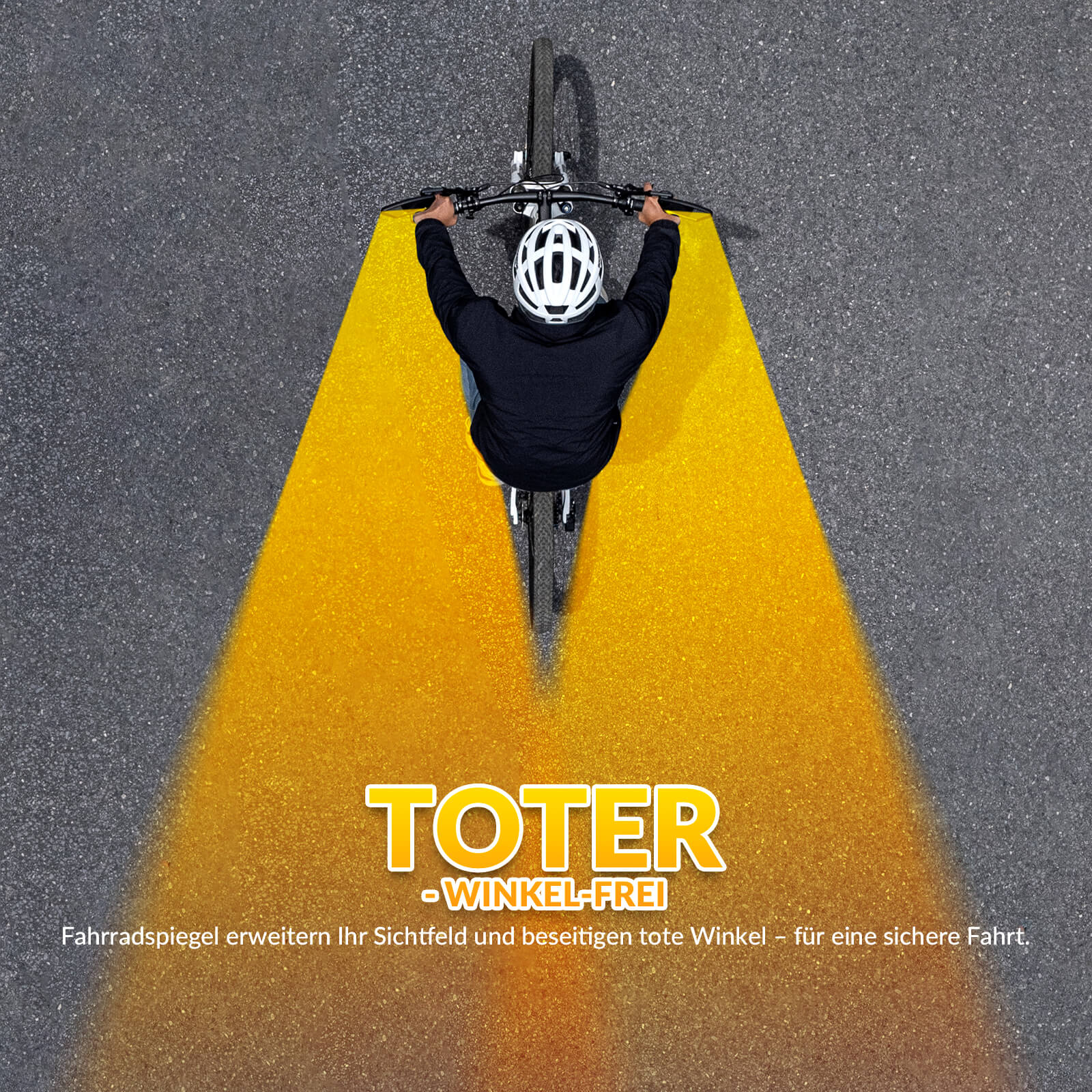 Fahrradspiegel Rückspiegel 360 ° Verstellbarer für Lenker 21-26mm